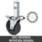 5 Heavy Duty Rubber Swivel Caster Wheels With Dual Locking 440LBS Capacity Per Wheel 125 Square Ste 2