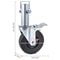 5 Heavy Duty Rubber Swivel Caster Wheels With Dual Locking 440LBS Capacity Per Wheel 125 Square Ste 8
