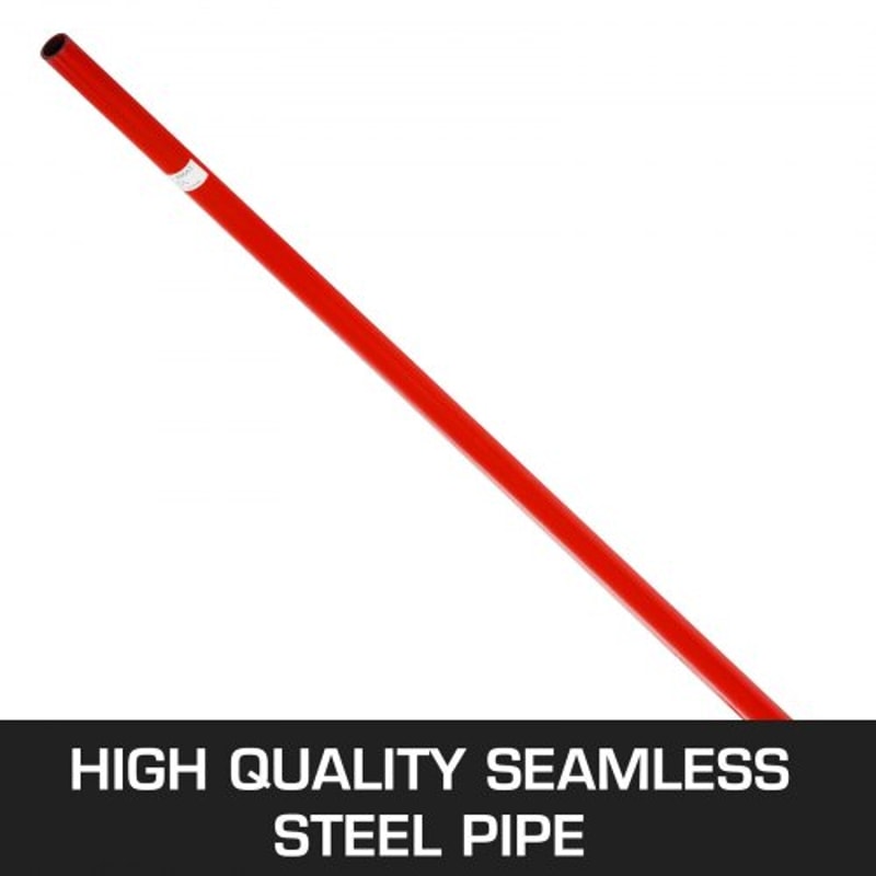 6600 LBS Capacity Steel Pry Bar, 3T Heavy Duty Prylever with Wheels & 5FT Ergonomic Handle for Machinery Moving
