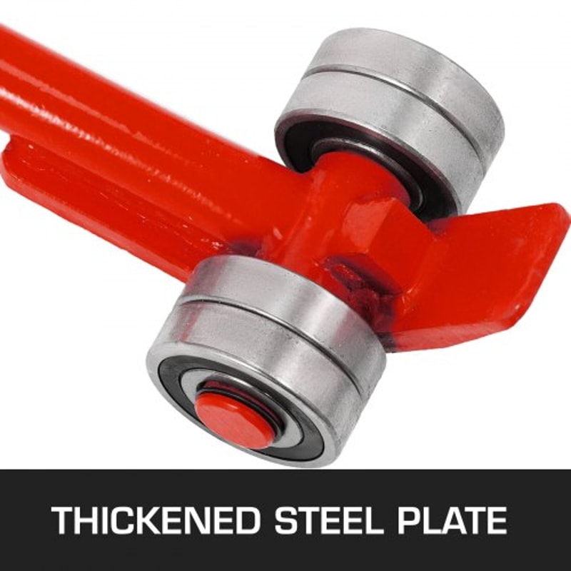 6600 LBS Capacity Steel Pry Bar, 3T Heavy Duty Prylever with Wheels & 5FT Ergonomic Handle for Machinery Moving