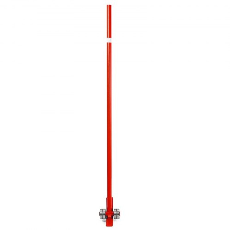 6600 LBS Capacity Steel Pry Bar, 3T Heavy Duty Prylever with Wheels & 5FT Ergonomic Handle for Machinery Moving