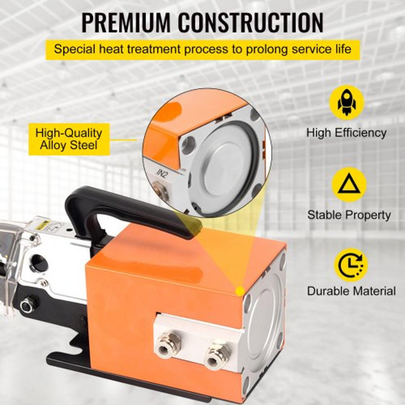 Mophorn AM10 Pneumatic Crimping Machine Air Powered Wire Terminal Crimper For Cables Up To 16mm 4