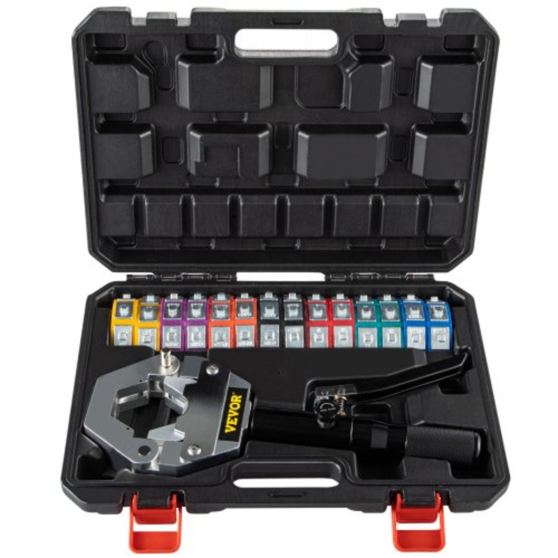 Hydraulic Hose Crimping Tool Kit With 7 Die Set Professional AC Crimper For Barbed  Beaded Hose Fit 1