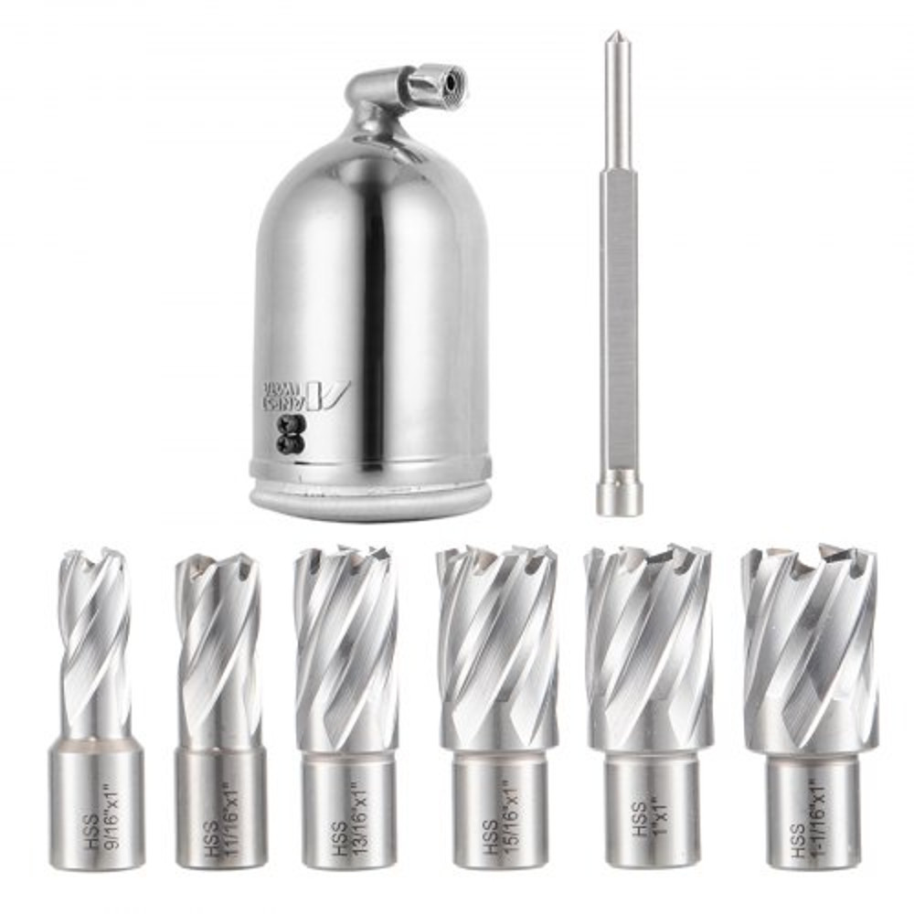 1680W Magnetic Drill Press 2 Inch Boring Diameter Annular Cutter Machine With 2900 LBS Force  6pc H 9