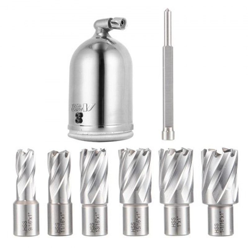 1680W Magnetic Drill Press 2 Inch Boring Diameter Annular Cutter Machine With 2900 LBS Force  6pc H 9