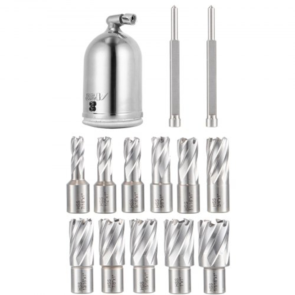 MD50 Magnetic Drill Press With 2Inch Boring Diameter Annular Cutter Machine 2900 LBS  11pc HSS Cutt 9