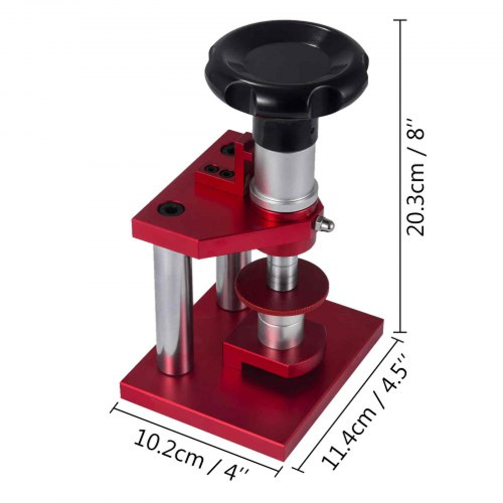 Watch Press Dies, Durable Watch Case Closer Machine, Crystal Bezel Press Tool for Watch Back Capper & Repair