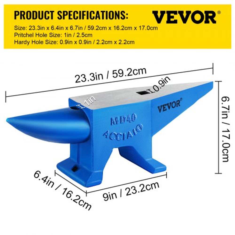 Single Horn Anvil Steel Anvil Blacksmith Tool Durable Forge Steel Tools And Equipment For Rugged Me 7