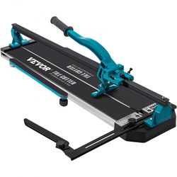 manual tile cutter, heavy-duty tile cutter tools w/ single rail, double brackets & laser guide, snap tile cutter