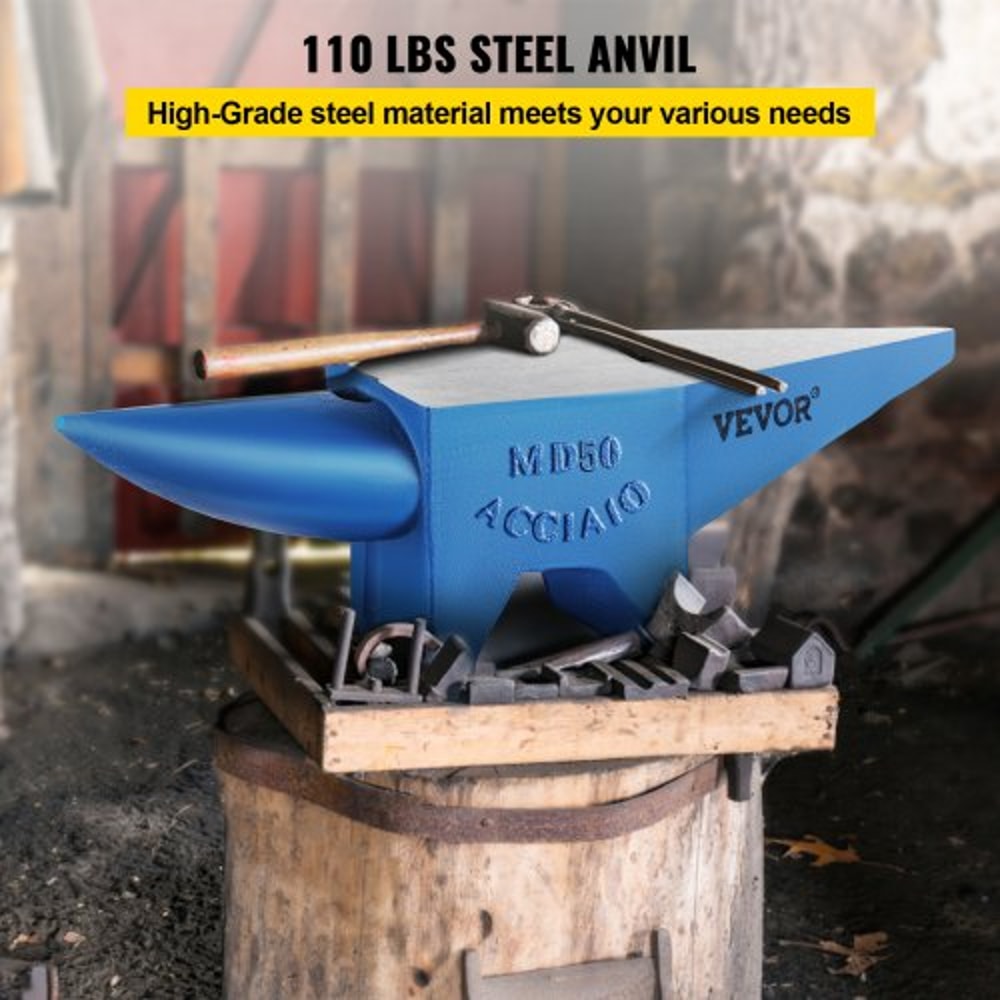 Single Horn Anvil Cast Steel Durable Blacksmith Anvil For Sale With Round Square Holes Rugged Forg 2