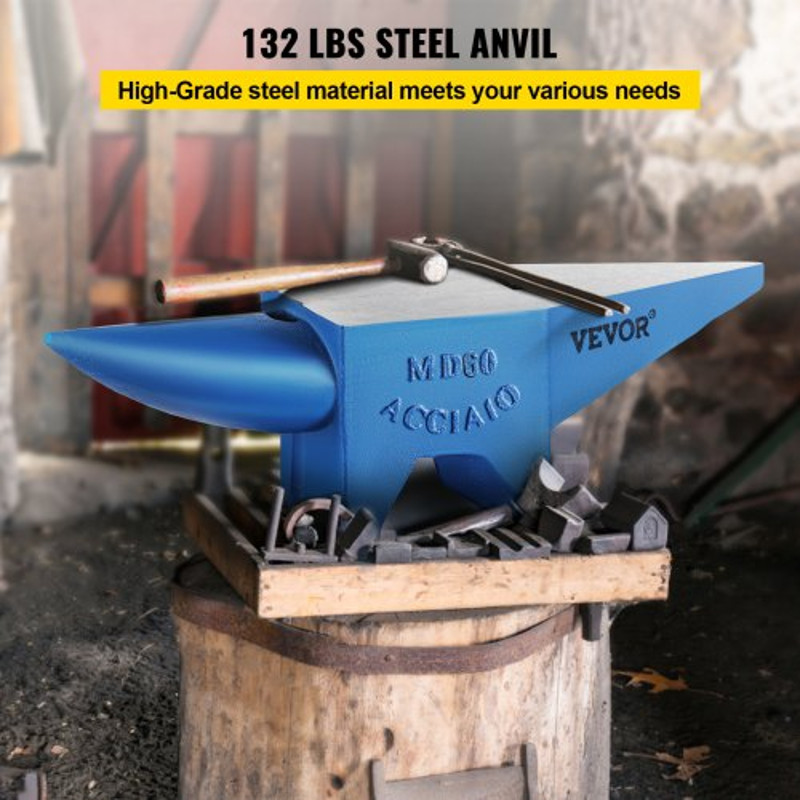 Single Horn Anvil Cast Steel Blacksmith Anvil For Sale Durable Forge Steel Tool W Round Square Hol 2