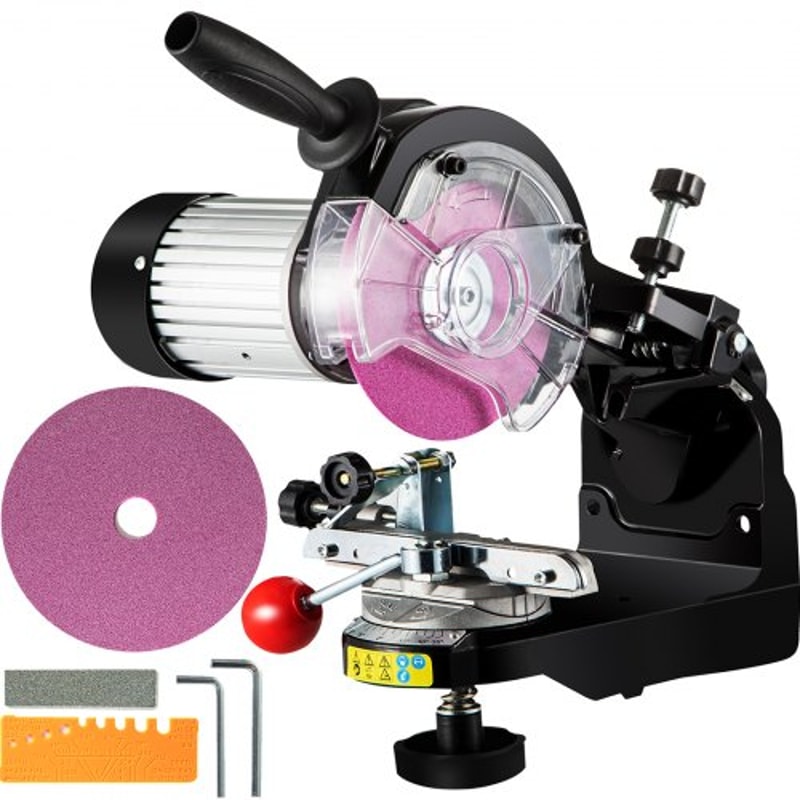 Electric Chainsaw Blade Sharpener, Multi-Angle Adjustable Chain Grinder 3000RPM