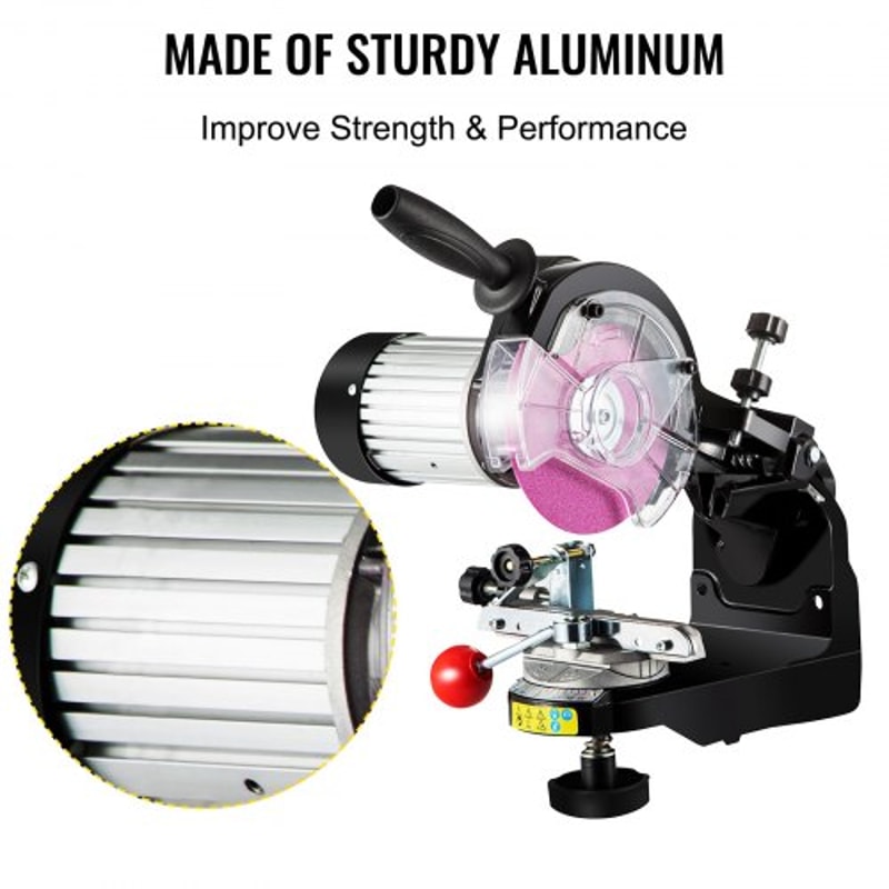 Electric Chainsaw Blade Sharpener, Multi-Angle Adjustable Chain Grinder 3000RPM