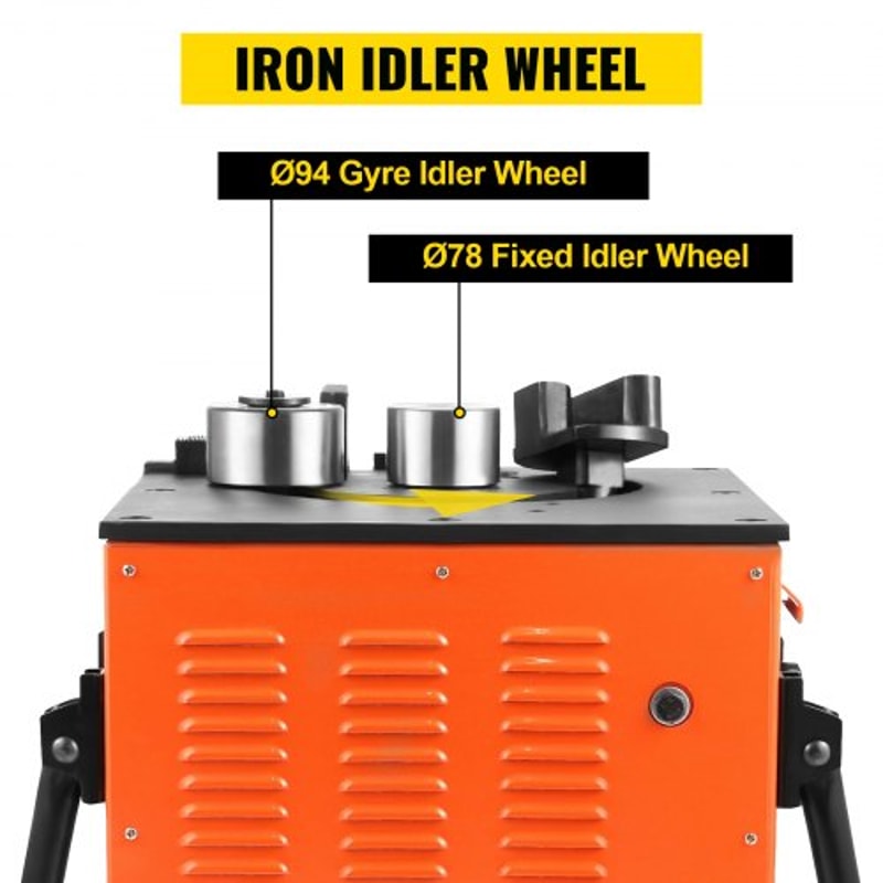 Heavy Duty Electric Rebar Bender, Rebar Grade 60 Steel Bending Machine with Foot Switch for Construction Sites