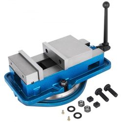 heavy duty milling vise, high precision bench clamp vise with 360° swiveling base for cnc milling & drilling machines