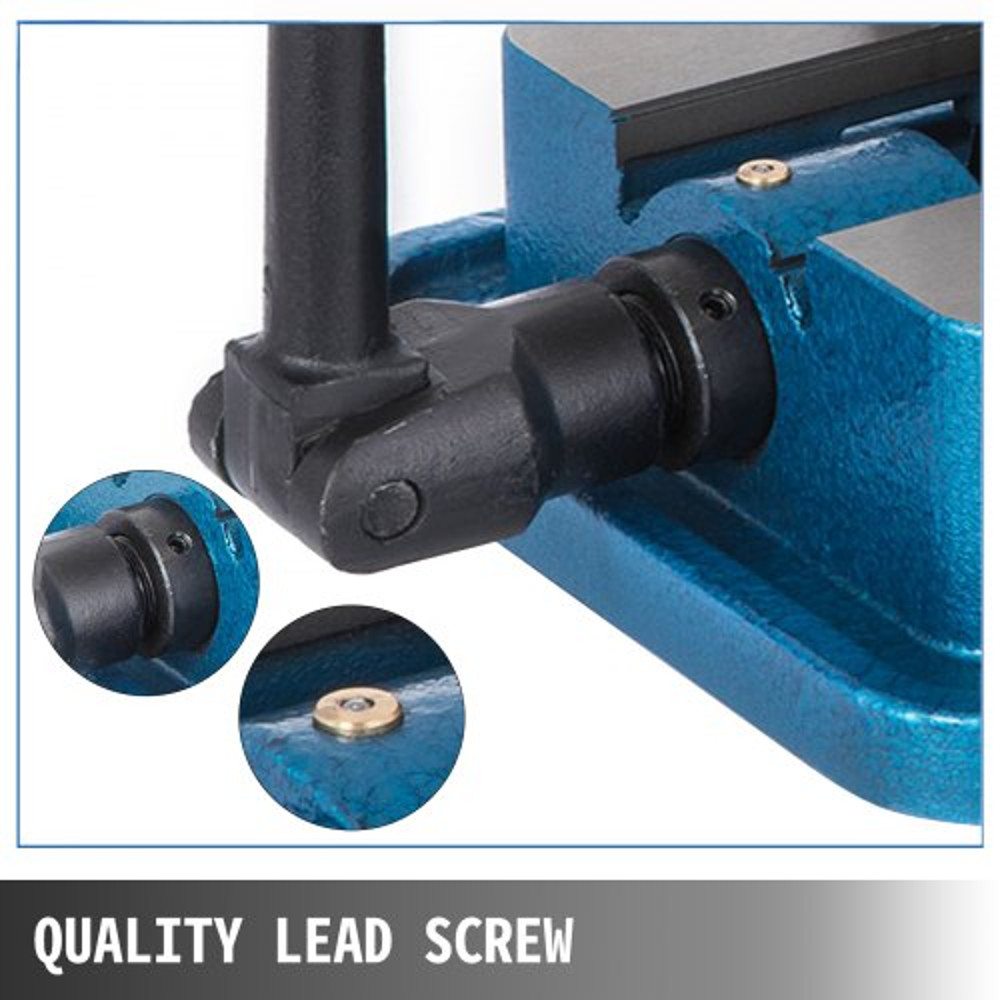 Heavy Duty Milling Vise, High Precision Bench Clamp Vise with 360° Swiveling Base for CNC Milling & Drilling Machines