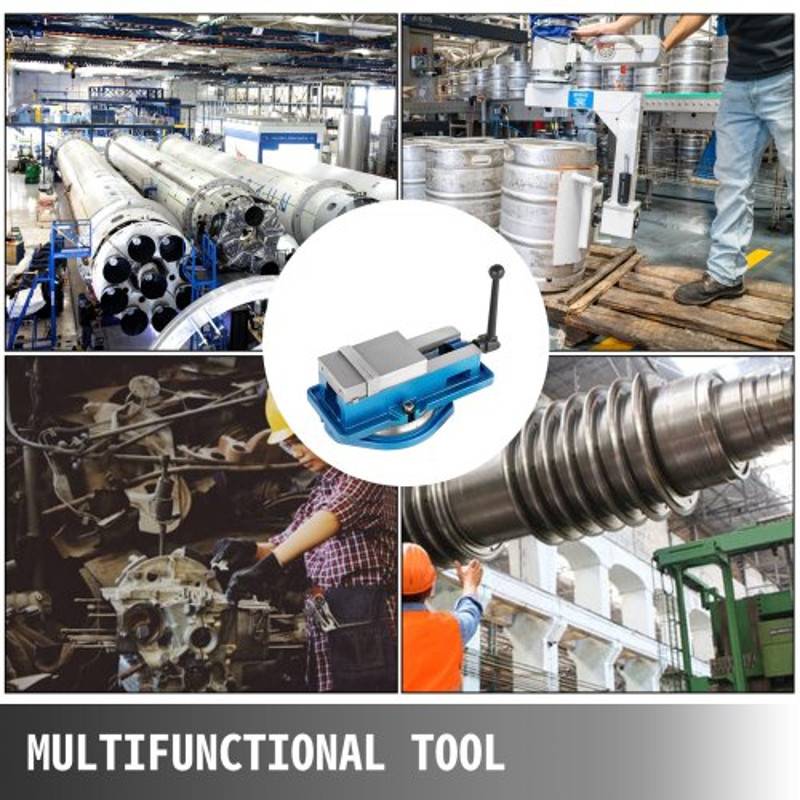 Vise High Precision Bench Clamp Vise With 360 Swiveling Base Ductile Iron Mill Vise For Drilling M 1