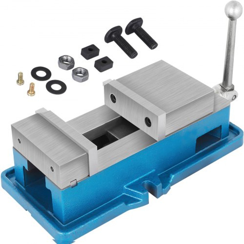ACCU Lock Down Vise, Precision Milling Vise with Jaw Width, CNC Drill Press Vise for Milling & Drilling Machine