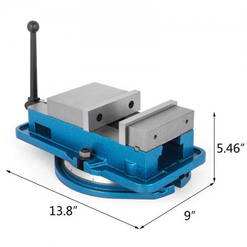 ACCU Lock Down Vise Precision Milling Vice With 360 Swiveling Base Jaw Width CNC Drill Press Vise F 7