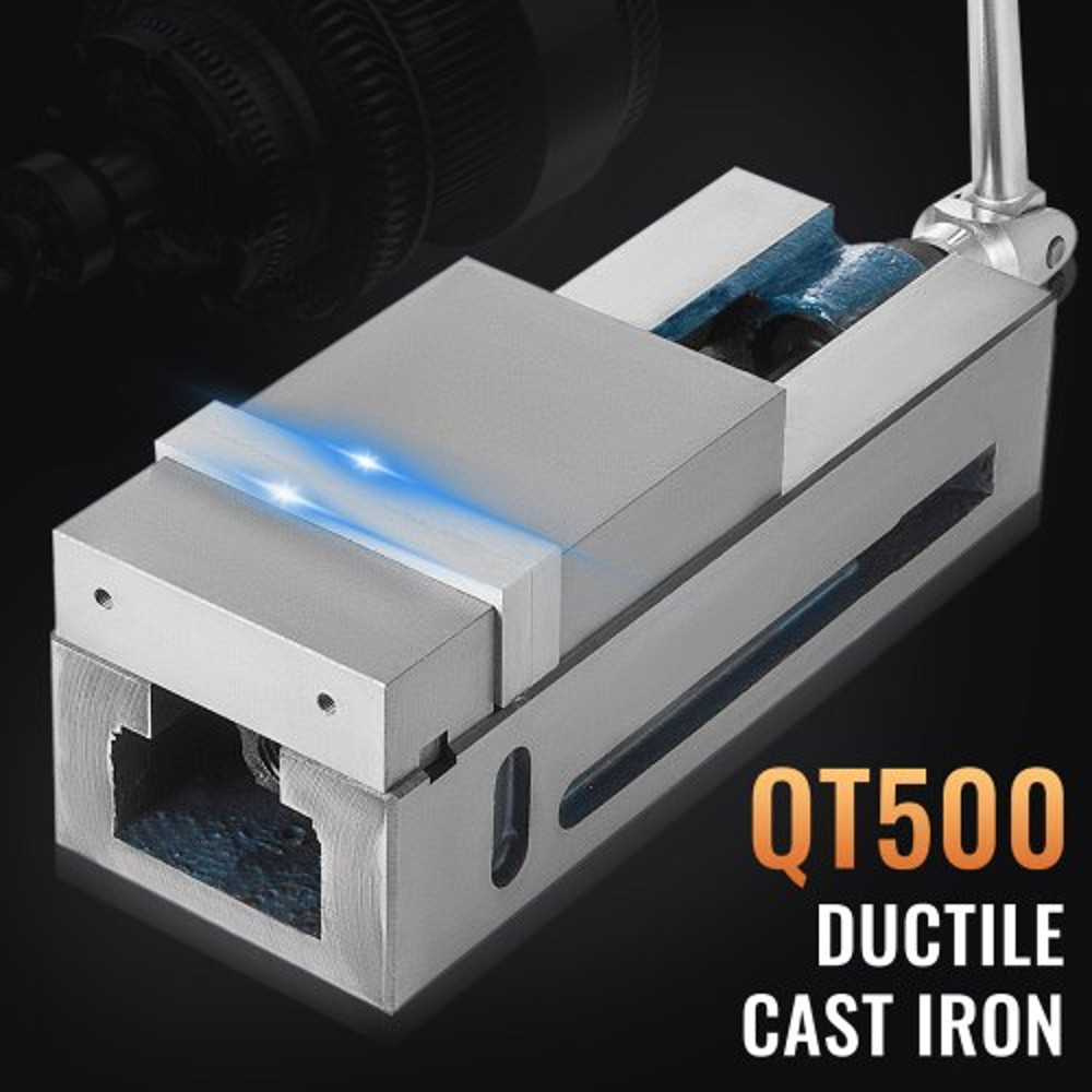 Premium Milling Machine Vise HeavyDuty Bench Clamp Vise With Clamping ForceNodular Cast Iron Constr 1