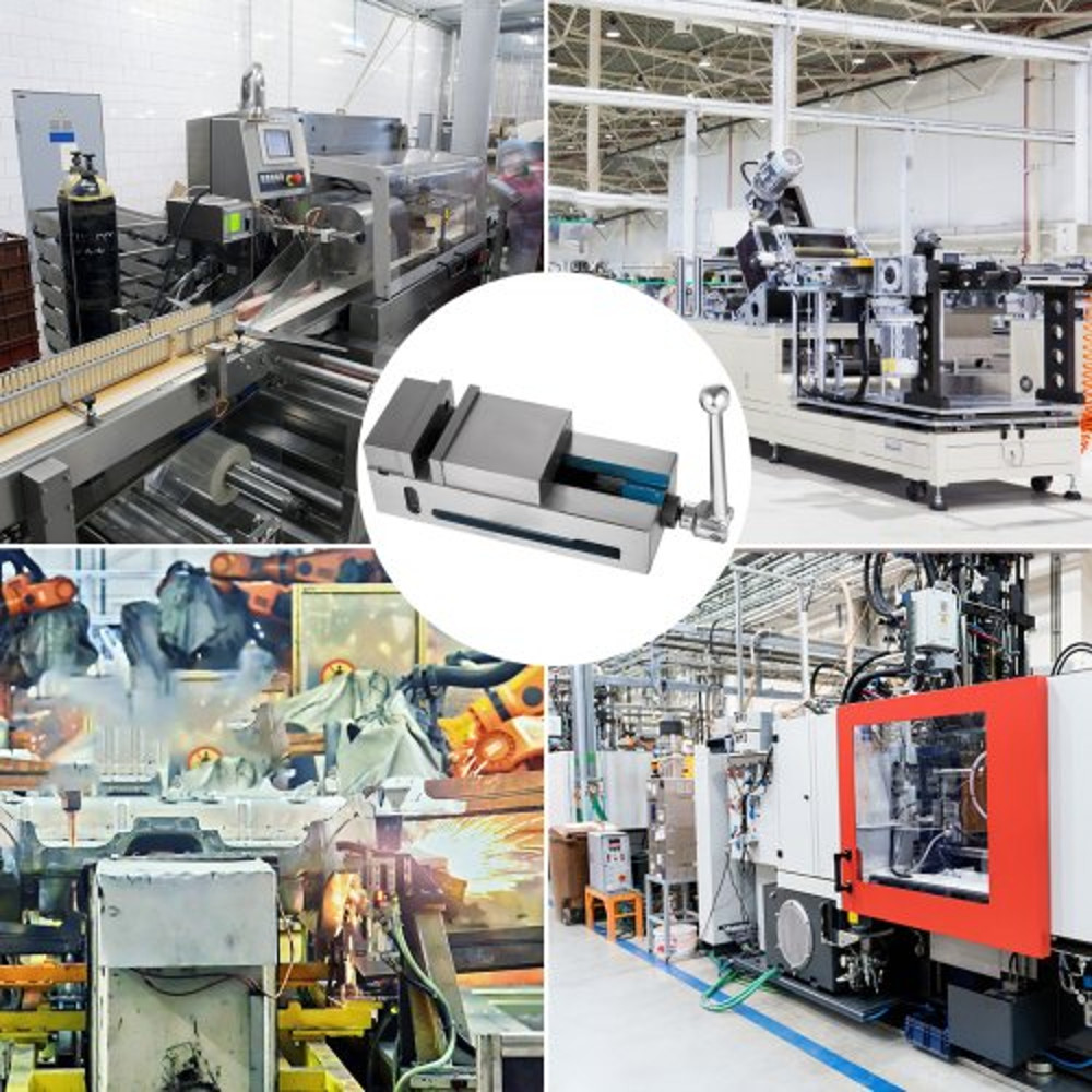Premium Milling Machine Vise HeavyDuty Bench Clamp Vise With Clamping ForceNodular Cast Iron Constr 4