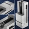 Precision Milling Vise, Bench Clamp Vise Made of Nodular Cast Iron, Flat Clamp Mill Vise for Drilling Machine & Accuracy