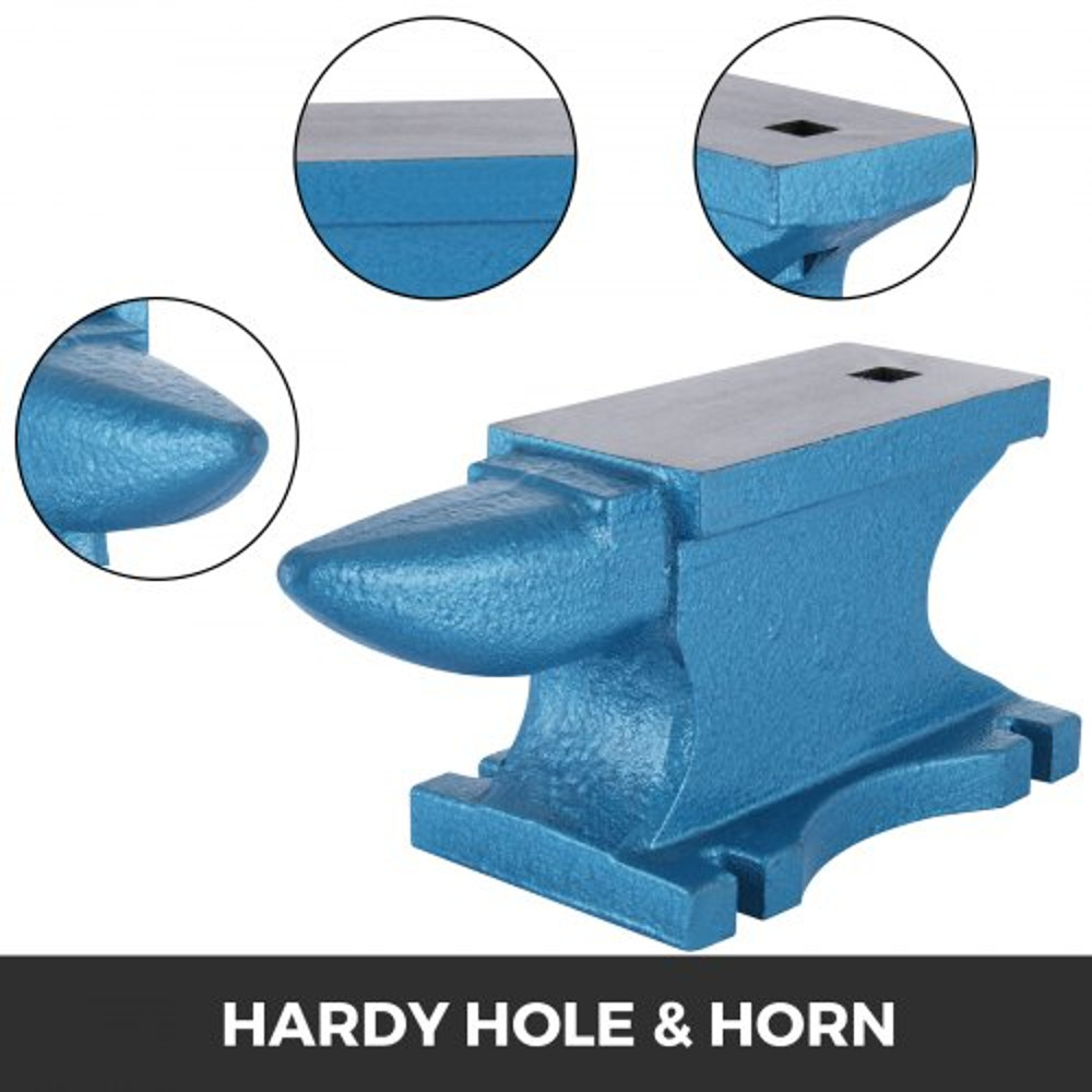 Single Horn Anvil Cast Iron Blacksmith Tool Rugged Round Horn Anvil For Forge Tools And Equipment M 3