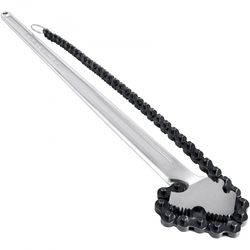 heavy duty chain wrench, carbon steel chain pipe wrench with max clamping, industrial chain strap filter wrench tool