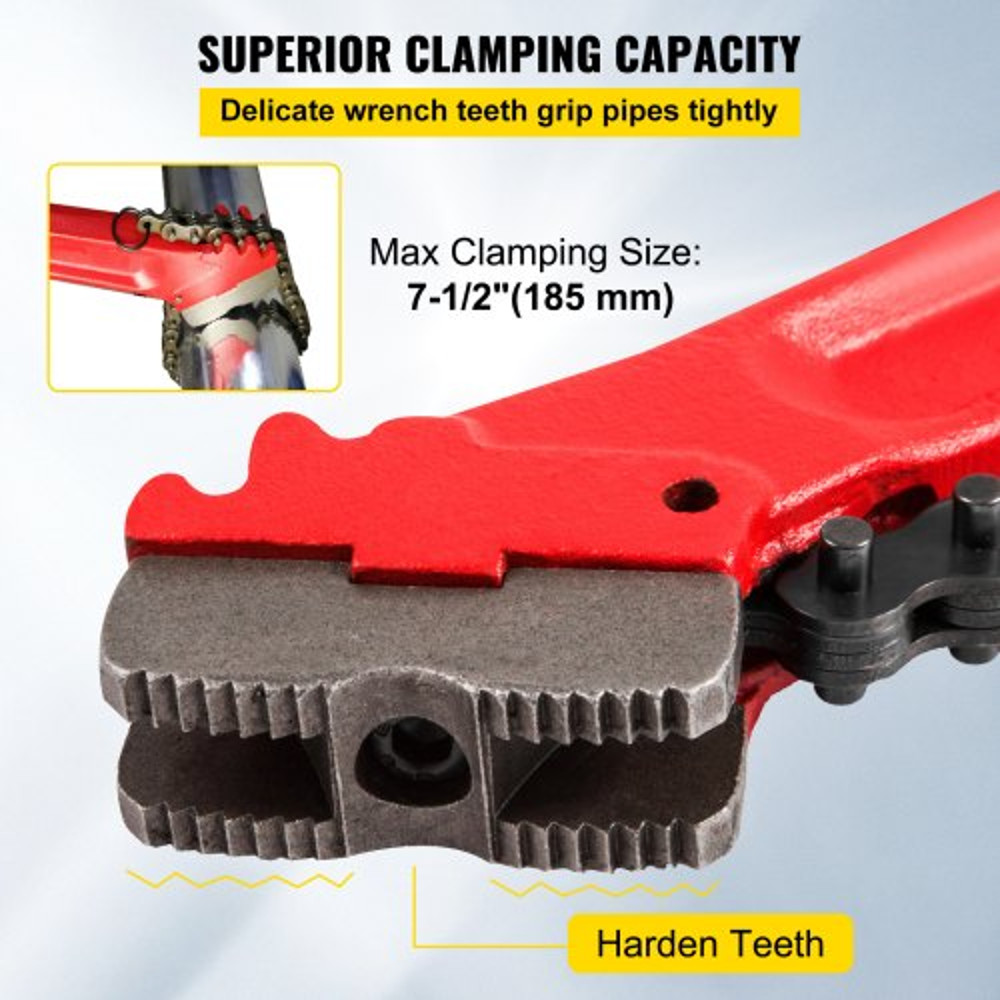 Heavy Duty Chain Wrench Pipe With Chain Oil Filter Wrench For Plumbing  Pipe Repairs 3