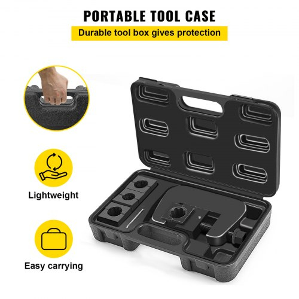 Manual A/C Hose Crimper Kit, Handheld Air Hose Crimper Tool Kit with Dies for Crimping Automotive Air Conditioning