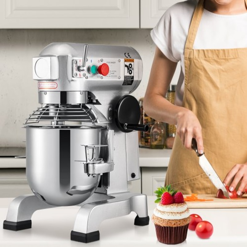 Commercial Food Mixer Speeds Adjustable Heavy Duty Stand Mixer With Stainless Steel Bowl Dough Hook 1