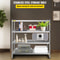 Stainless Steel Shelving Tier Adjustable Shelf Storage Unit Heavy Duty Shelving For Kitchen Garage 2