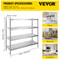 Stainless Steel Shelving Tier Adjustable Shelf Storage Unit Heavy Duty Shelving For Kitchen Garage 7