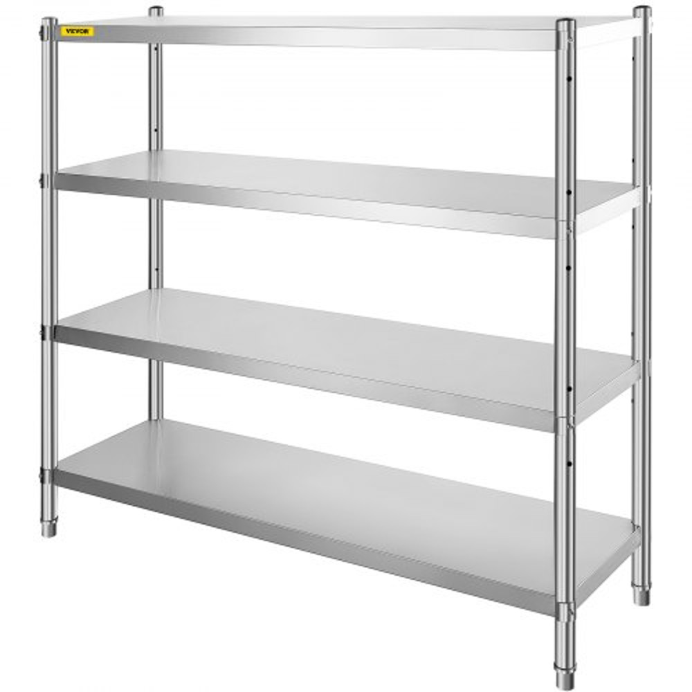 Stainless Steel Shelving Tier Adjustable Shelf Storage Unit Heavy Duty Shelving For Kitchen Garage  8