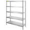 Stainless Steel Shelves HeavyDuty Adjustable Storage Rack Shelf For Kitchen Garage  Commercial Use 0