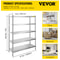 Stainless Steel Shelves HeavyDuty Adjustable Storage Rack Shelf For Kitchen Garage Commercial Use 7