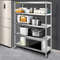 Stainless Steel Shelves HeavyDuty Adjustable Storage Rack Shelf For Kitchen Garage  Commercial Use 4