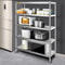 Stainless Steel Shelves HeavyDuty Adjustable Storage Rack Shelf For Kitchen Garage Commercial Use 4