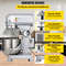Commercial Food Mixer Speeds Adjustable RPM Heavy Duty With Stainless Steel Bowl Dough Hooks Beater 6