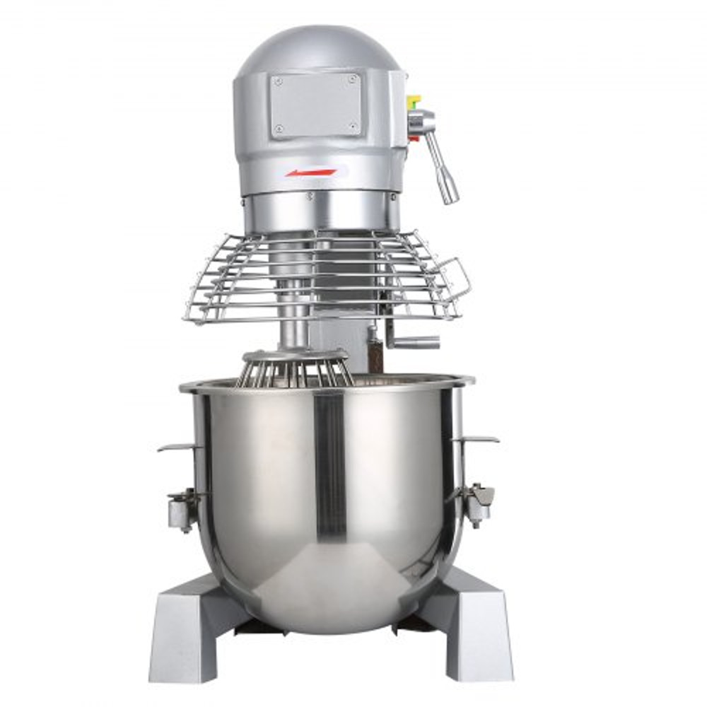 Commercial Food Mixer Speeds Adjustable RPM Heavy Duty With Stainless Steel Bowl Dough Hooks Beater 9