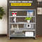 Heavy Duty Stainless Steel Shelving Adjustable Shelf Storage Rack For Kitchen Office Garage 1