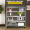 Heavy Duty Stainless Steel Shelving Adjustable Shelf Storage Rack For Kitchen Office Garage 1