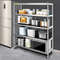Heavy Duty Stainless Steel Shelving Adjustable Shelf Storage Rack For Kitchen Office Garage 4