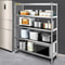 Heavy Duty Stainless Steel Shelving Adjustable Shelf Storage Rack For Kitchen Office Garage 4