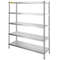 Heavy Duty Stainless Steel Shelving Adjustable Shelf Storage Rack For Kitchen Office Garage 8