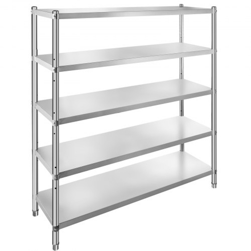 Heavy Duty Stainless Steel Shelving Adjustable Shelf Storage Rack For Kitchen Office Garage 10