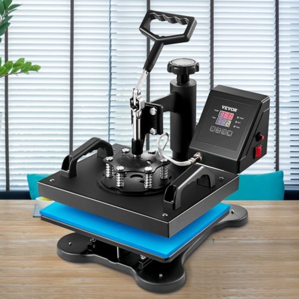 12"x10" Heat Press Machine – Digital Swing-Away Sublimation & Heat Transfer Printing Machine for T-Shirts