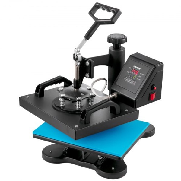 12"x10" Heat Press Machine – Digital Swing-Away Sublimation & Heat Transfer Printing Machine for T-Shirts