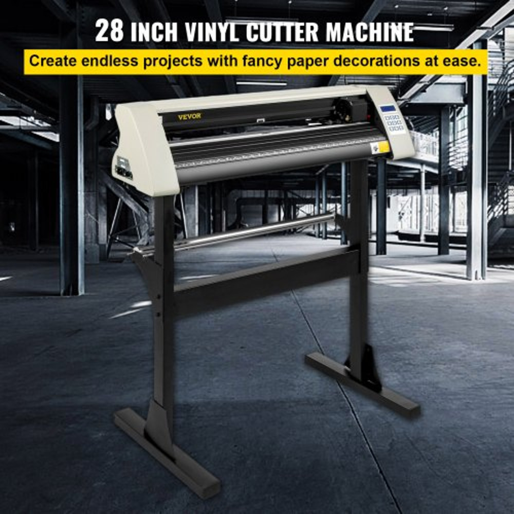 28 Vinyl Cutter Plotter Adjustable Force  Speed Sign Making Kit W LCD Display SignMaster Software S 2