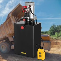 20 quart hydraulic power unit, double acting hydraulic pump for dump trailers | 3200 psi | 12v dc | 2 gpm flow rate